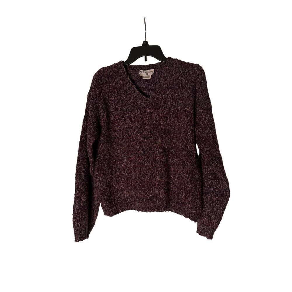 Kathy Ireland Purple Multicolor Women's Size Large Y2K Sweater